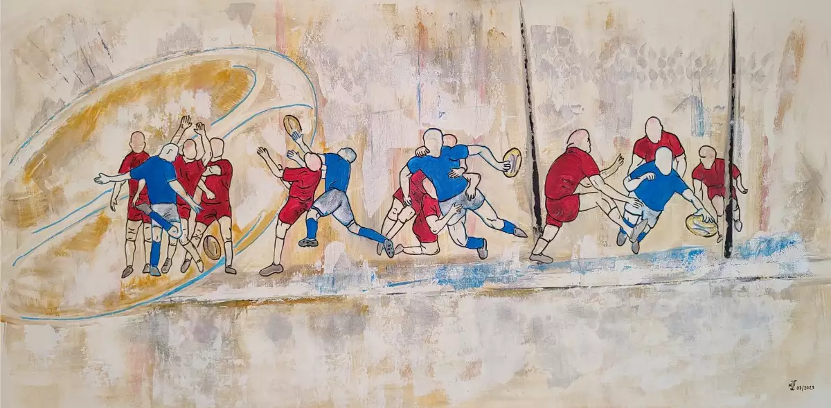Puissance Rugby (acrylique)