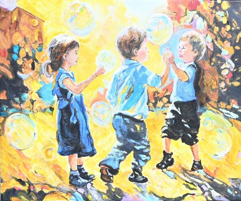 Bulles de savon (60x50 cm)