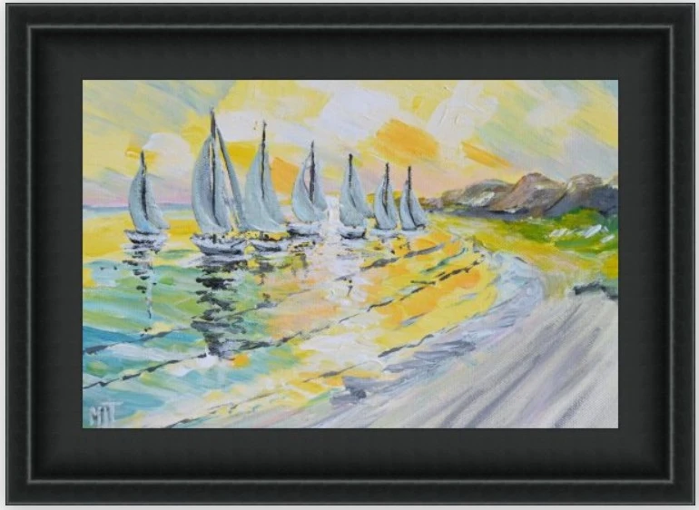 Couleurs étranges sur la mer