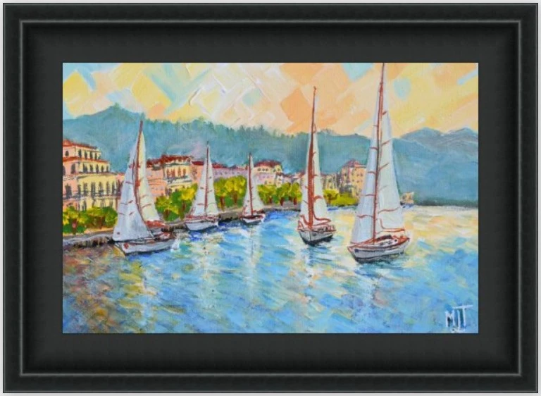 Voiliers en Méditerranée, vers Cannes